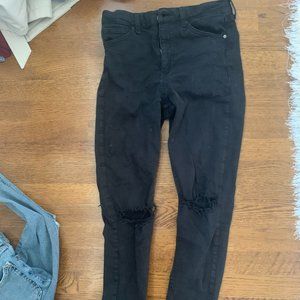 Black topshop jamie jeans